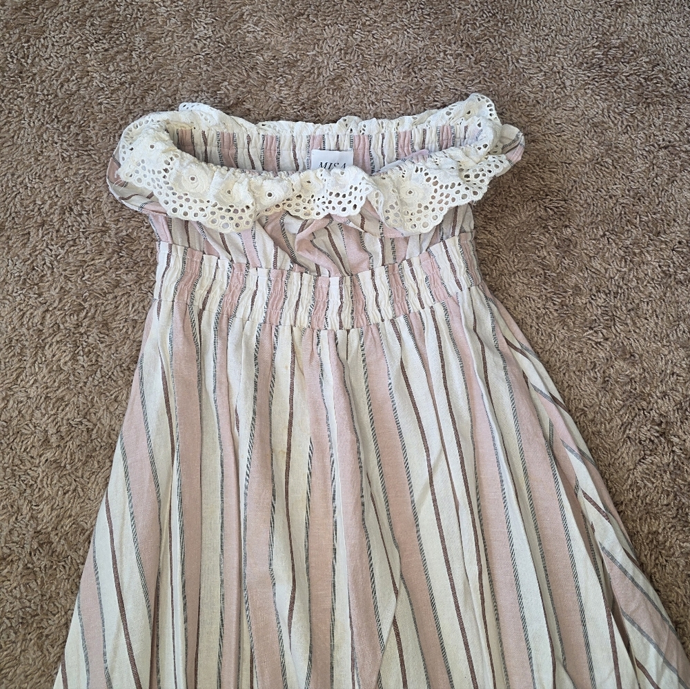MISA Los Angeles Virginie Ruffled Midi Dress Size XS - Picture 4 of 9